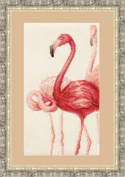 Фламинго - 3, набор для вышивания