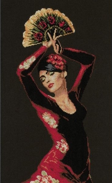 Испанская танцовщица, набор для вышивания