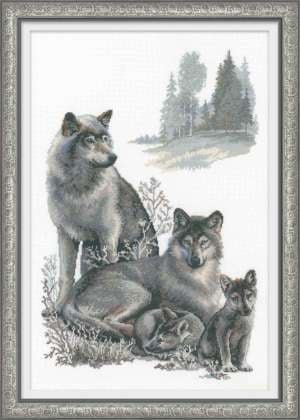 Волки, набор для вышивания