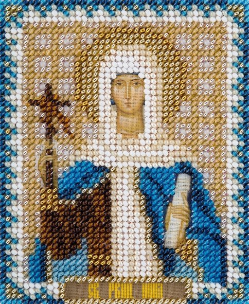 Икона Святой Равноапостольной Нины, просветительницы Грузии, набор для вышивки 