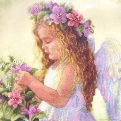Цветочный ангел, набор для вышивания