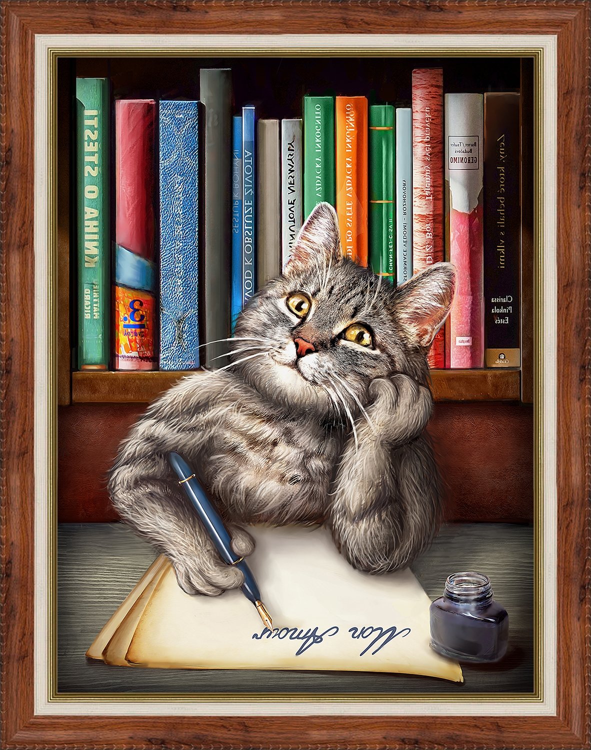 Книги ученый кот. Кот ученый. Умный котик. Кот в очках с книгой. Кот ученый с книжкой.