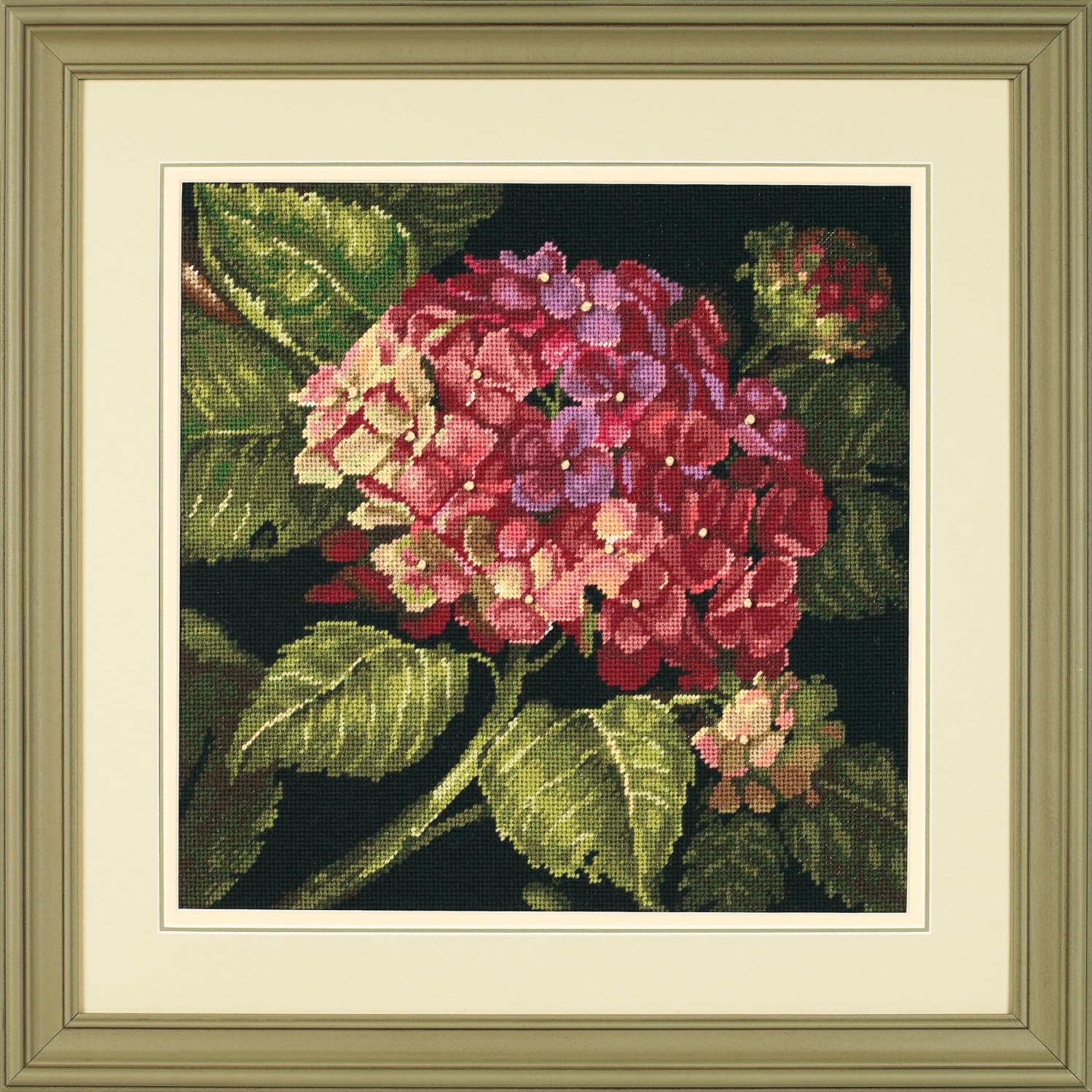 Dimensions наборы для вышивания. Dimensions Hydrangea Bloom 20053 гобелен. Dimensions 20053 "бутон гортензии ". Набор для вышивания "Dimensions" 20053 "гортензия" 36 x 36 см. "Dimensions" наборы для вышивания 20053 "гортензия".