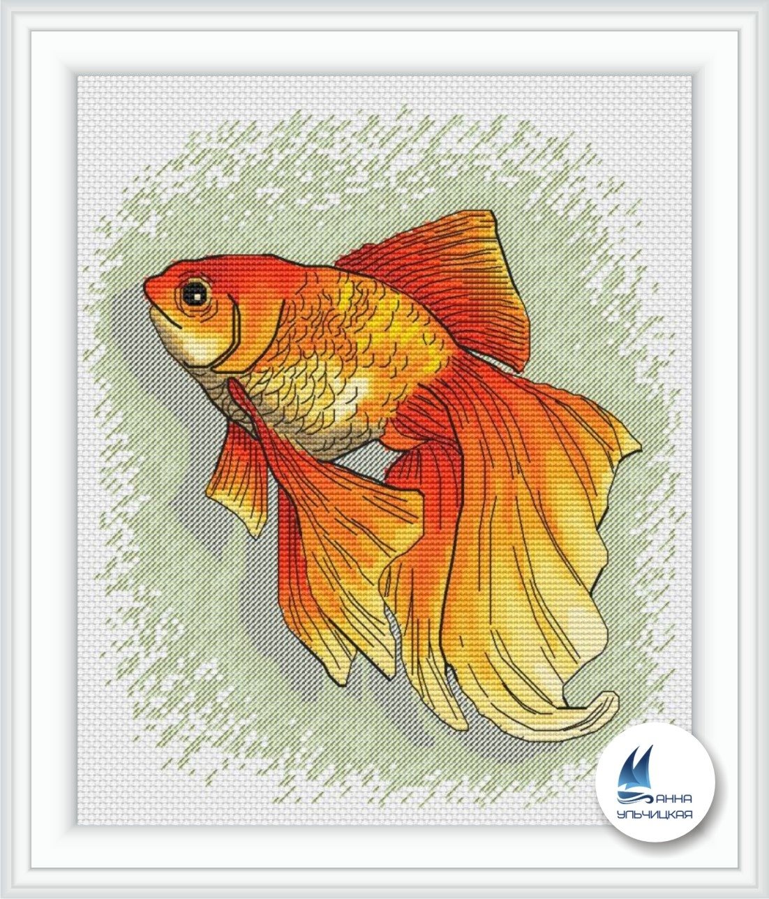 Золотая рыбка, схема для вышивки, арт. АУ-092 Анна Ульчицкая