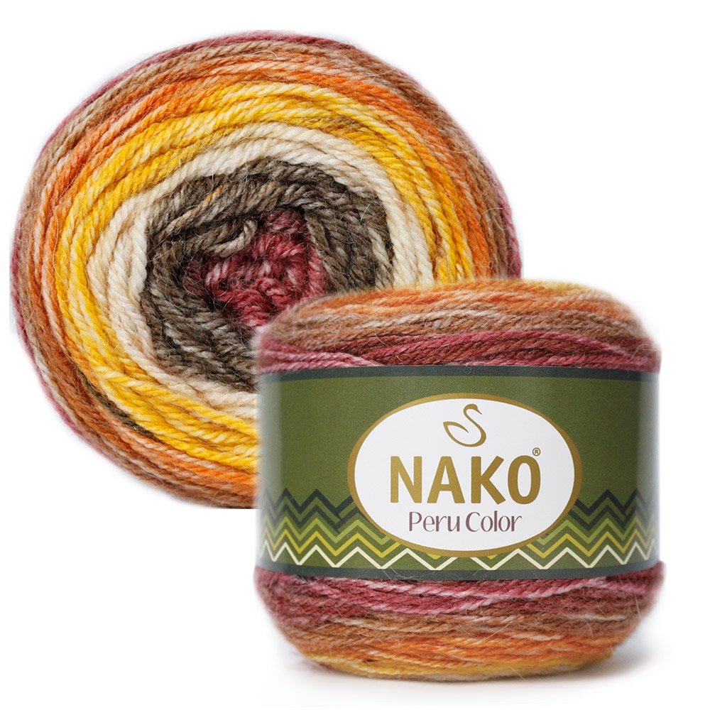 Пряжа нако магазин. Nako Peru Color цвет 32188. Нитки Нако Перу колор. Пряжа Nako Peru Color 32185. Пряжа Нако секционного крашения.