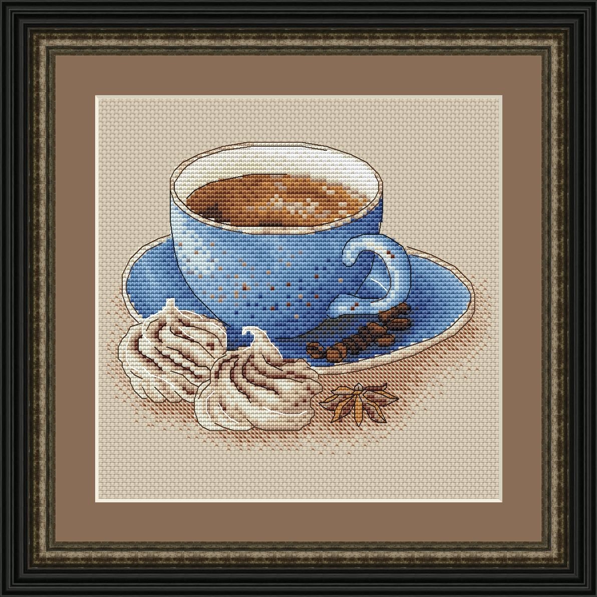 Набор для вышивания крестом натюрморт вышивка чашечку кофе