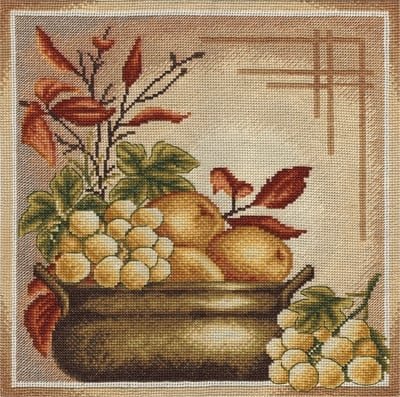 Грозди спелого винограда, набор для вышивания