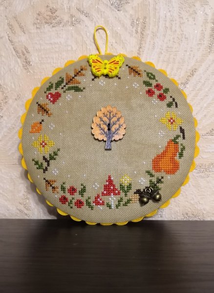 Комплект "Осенние тыквы", схема для вышивки