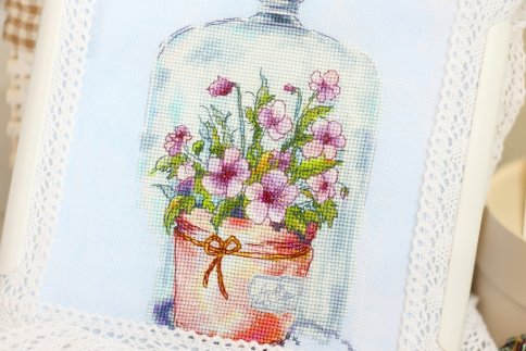 Цветы Прованса, схема для вышивки