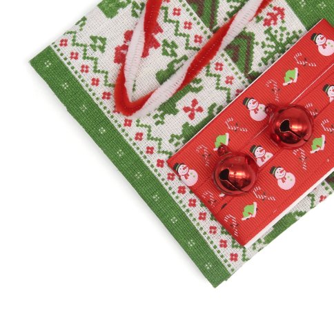 Ткань декоративная с аксессуарами, набор Новогодний, зеленый