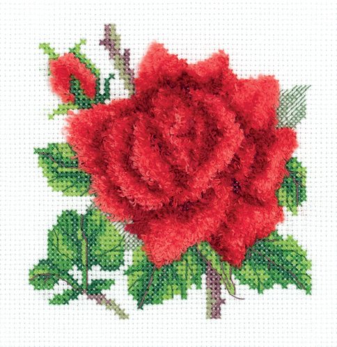 Красная роза, набор для вышивания