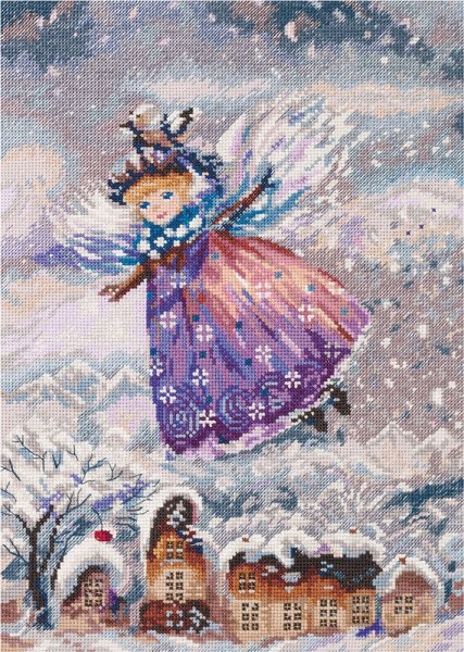 Зимний ангел, набор для вышивания