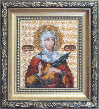 Икона святая мученица Татьяна, набор для вышивки