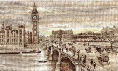 Лондон. Вестминстерский мост, набор для вышивания