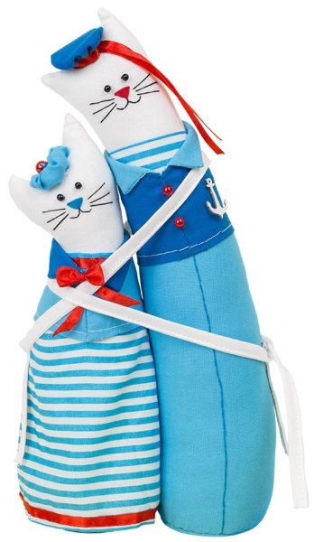 Набор для шитья игрушки "Коты-обнимашки морские"