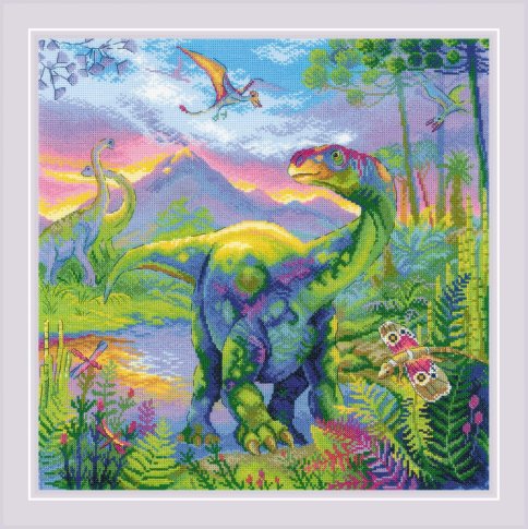 Эра динозавров, набор для вышивания