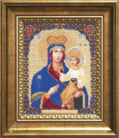 Икона Пресвятой Богородицы Озерянская, набор для вышивки