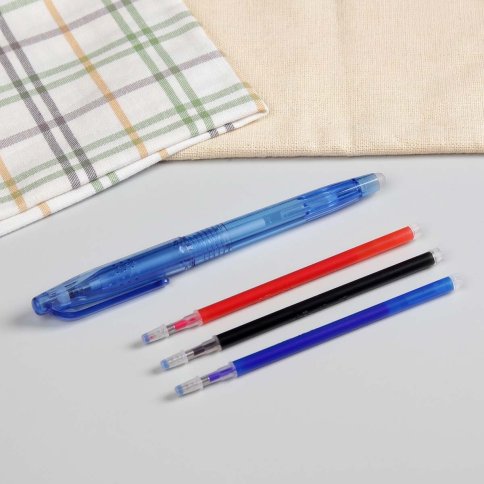 Ручка для ткани термоисчезающая, с набором стержней