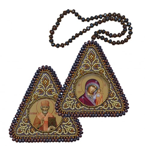 Богородица Казанская и Святой Николай Чудотворец, набор для вышивания