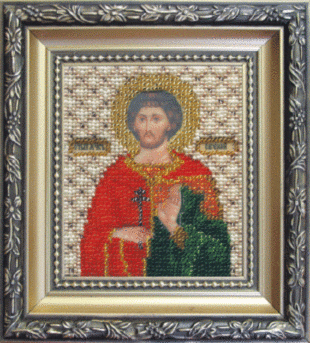 Икона святой мученик Евгений, набор для вышивки
