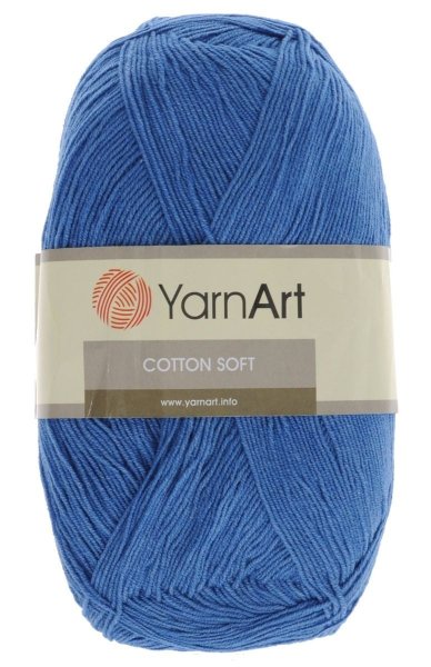 Пряжа YarnArt Cotton Soft, 55% хлопок, 45% полиакрил, 100гр/600м