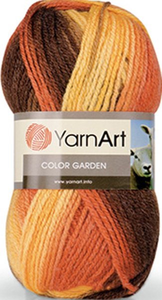 Пряжа поштучно YarnArt Color Garden, 25% шерсть, 75% акрил, 100гр/200м