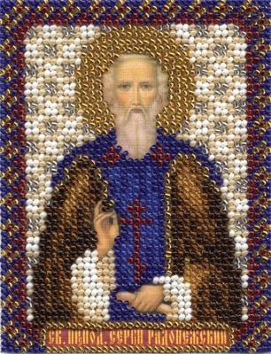 Икона Св. преподобного Сергия Радонежского, набор для вышивки