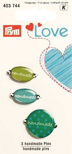 Эмблемы Handmade зеленые, лимитированная серия Prym Love