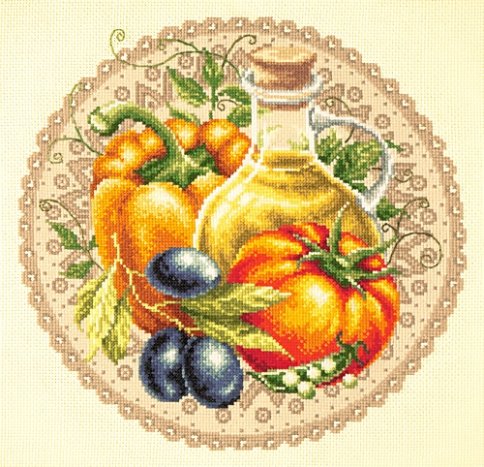 Средиземноморский салат, набор для вышивания