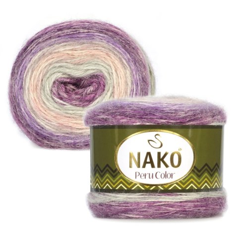 Пряжа Nako Peru Color 25% альпака, 25% шерсть, 50% акрил, 100г/310м