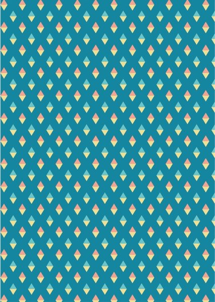 Ткань для пэчворка Peppy, принт ромбы синий