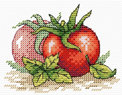 Спелый томат, набор для вышивания