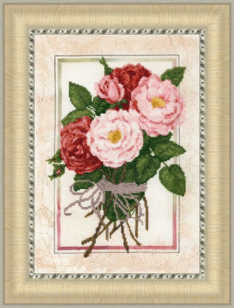 Винтажные розы, набор для вышивания