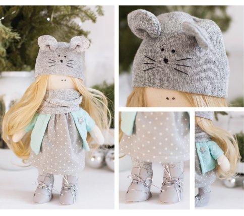 Набор для шитья "Интерьерная кукла Мышка Элли"