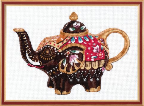 Чайный слоник, набор для вышивания