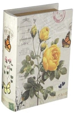 Шкатулка декоративная "Желтые розы", 24х18х6,5см