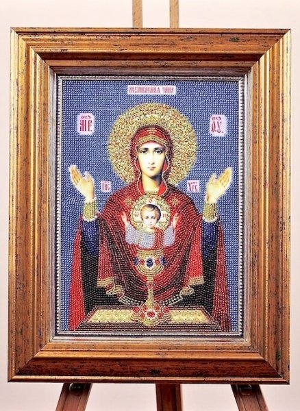 Икона Божией Матери "Неупиваемая чаша", набор для вышивки