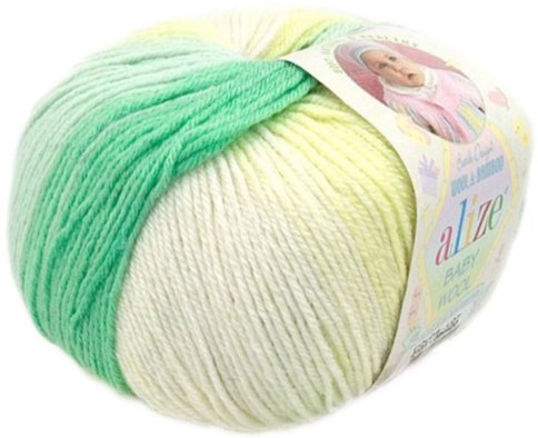 Пряжа Alize Baby Wool Batik, 40% шерсть, 20% бамбук, 40% акрил, 50гр/175м