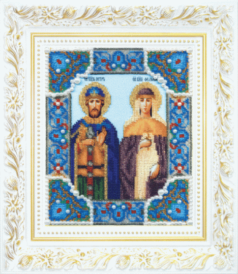 Икона святых благоверных князя Петра и княгини Февронии, набор для вышивки