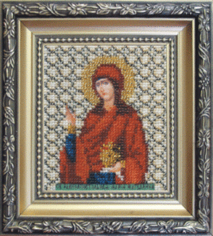 Икона святая равноапостольная Мария-Магдалина, набор для вышивки