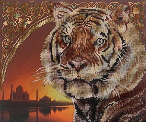 Тигр, набор для вышивки бисером