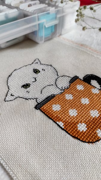 Котёнок 4, схема для вышивки