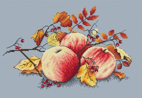 Наливные яблочки, схема для вышивания