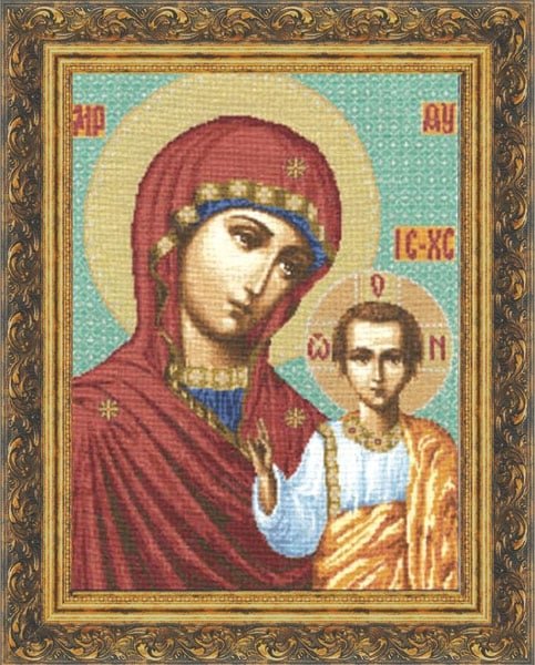 Казанская икона Божьей Матери, набор для вышивания