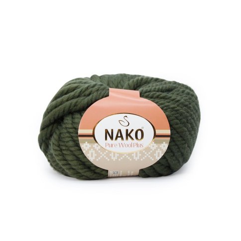 Пряжа Nako Pure Wool Plus 100% шерсть, 100г/30м