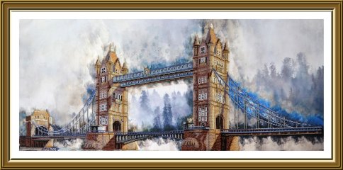 Легендарный лондонский мост, набор для вышивания