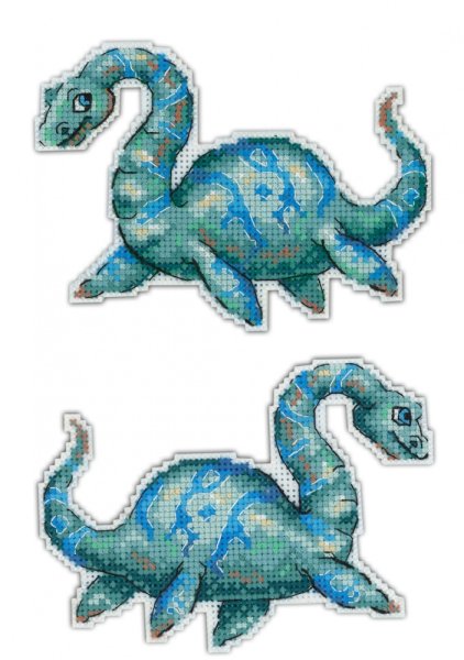Динозавры. Плезиозавр, набор для вышивания