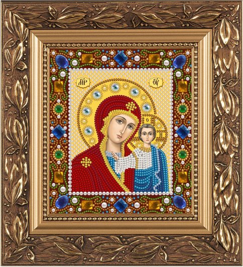 Богородица Казанская, набор для вышивки бисером Nova Sloboda
