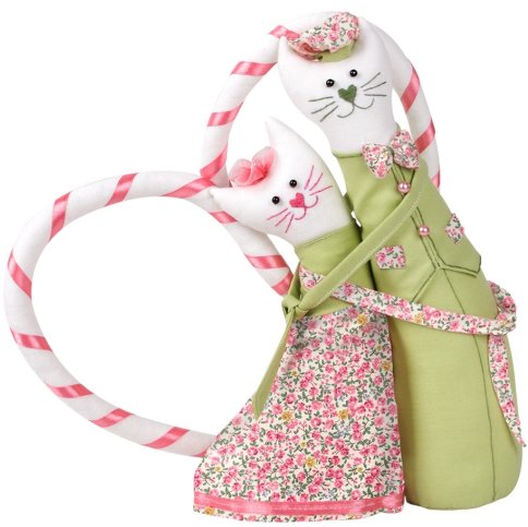 Набор для шитья игрушки "Коты-обнимашки романтики"
