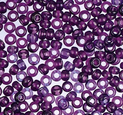 Бисер Preciosa Rocaille, размер 10/0, прозрачный, цвет 20080, фиолетовый, 50гр
